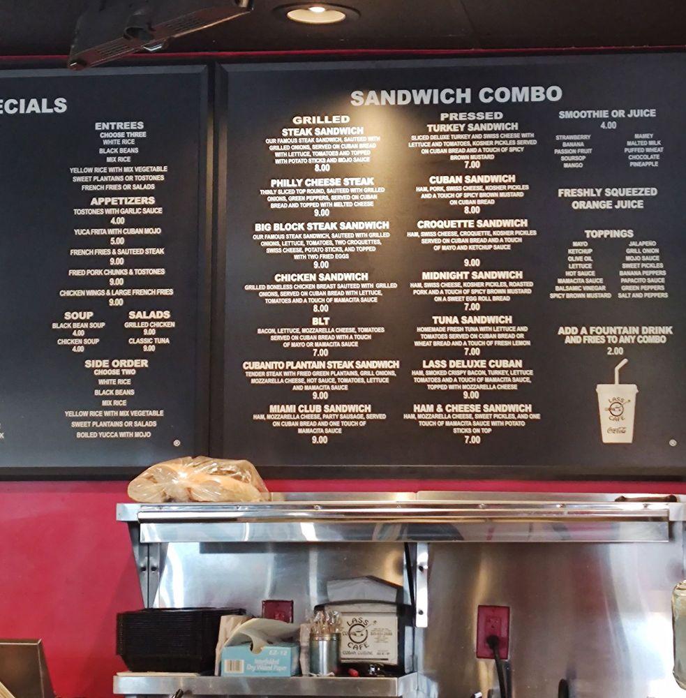 Lass Cuban Cafe Menu image 1